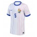 Camiseta Francia Jules Kounde #5 Segunda Equipación Replica Eurocopa 2024 mangas cortas